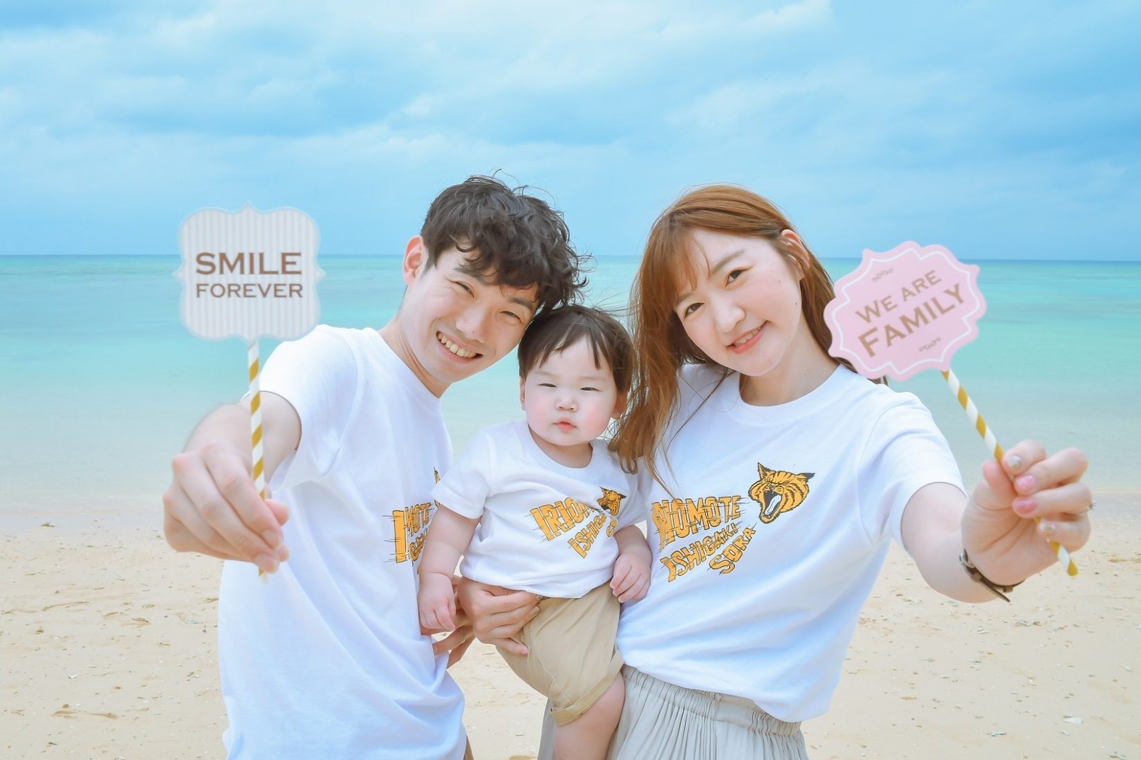 【レポ#9】T様&M様ファミリーは平久保ビーチで家族フォト