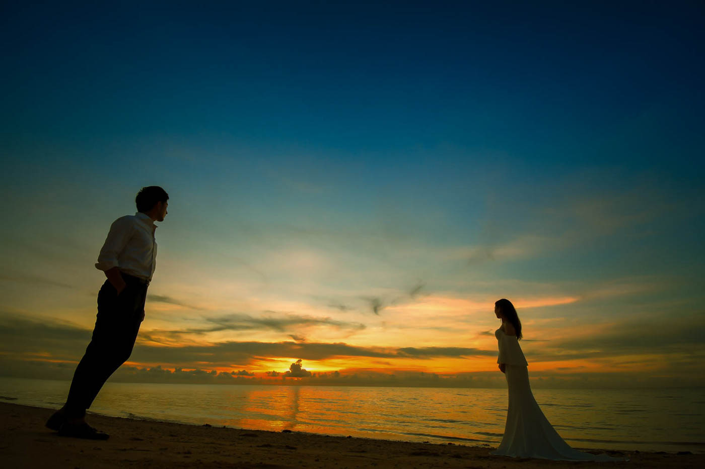 サンセットのグラデーション