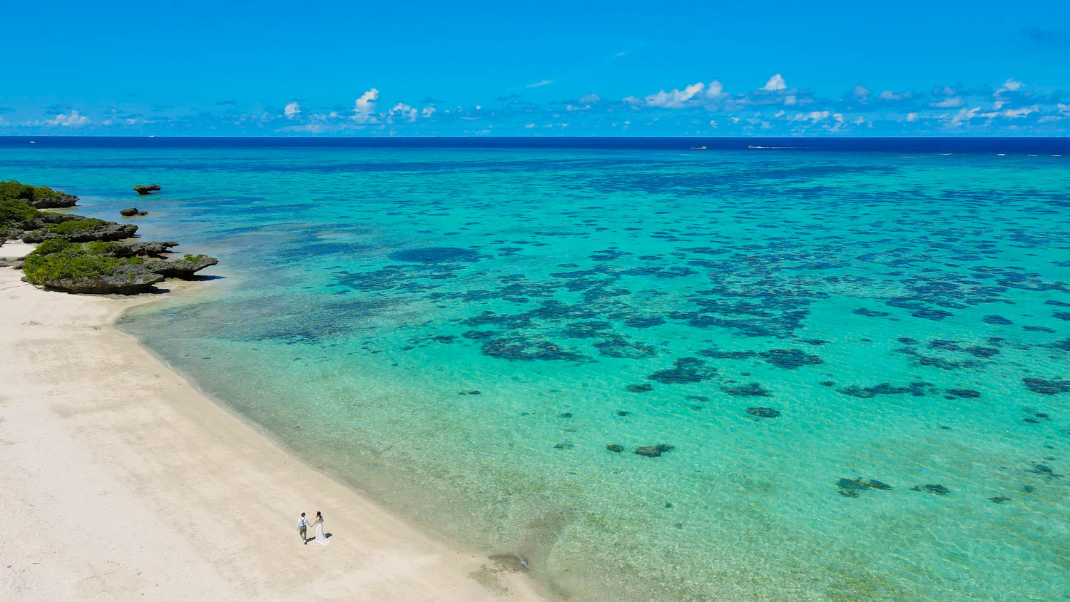 川平タバがーでドローン空撮