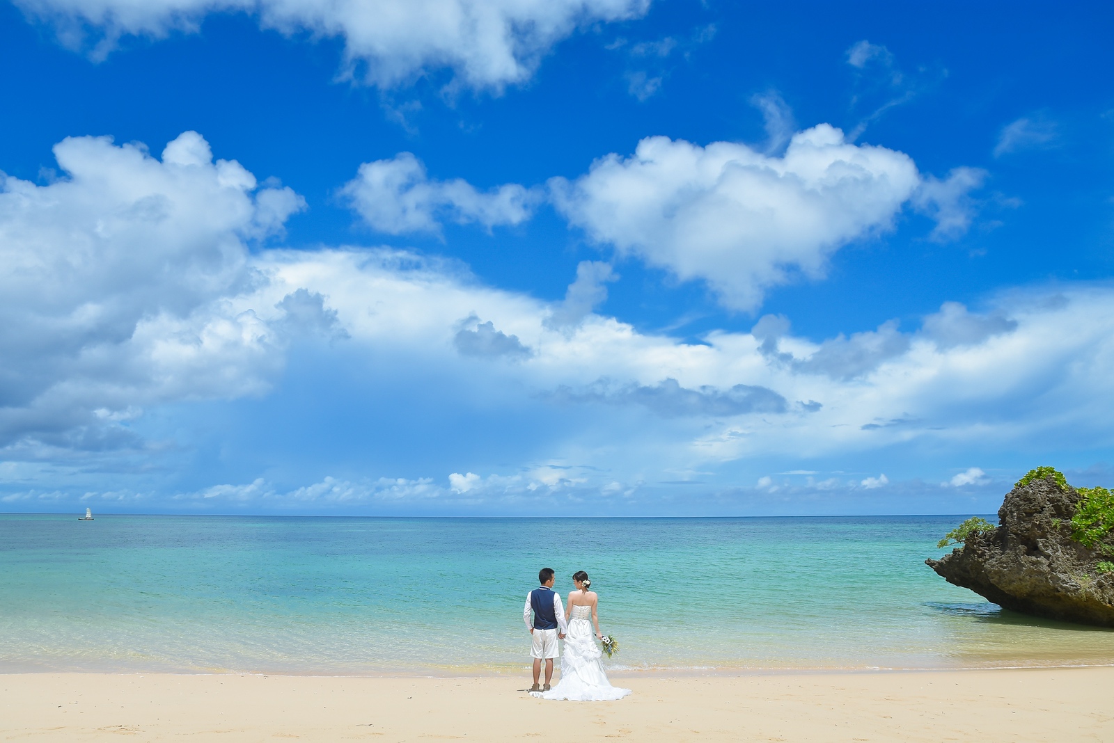 透明度抜群の平久保ビーチ