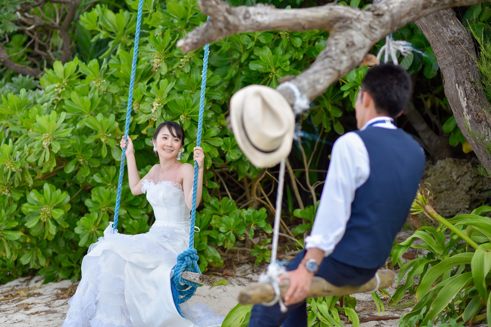 タバガービーチのブランコ