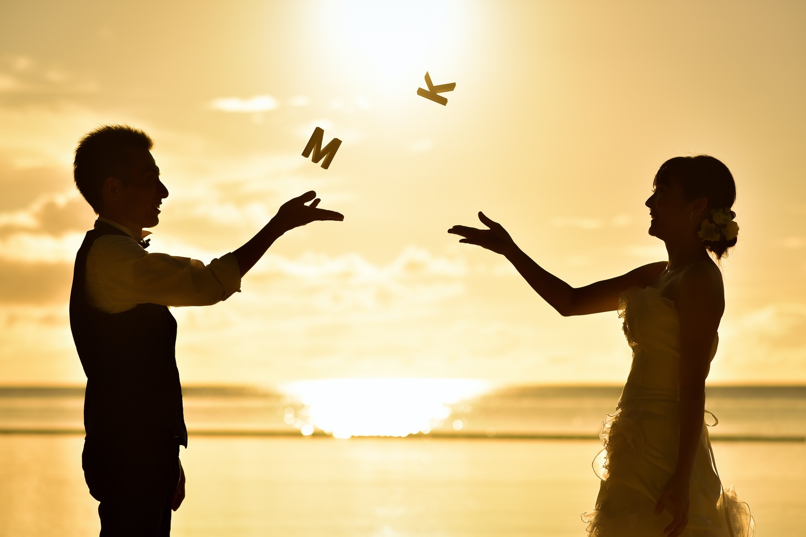 イニシャルオブジェを使ったアイディア