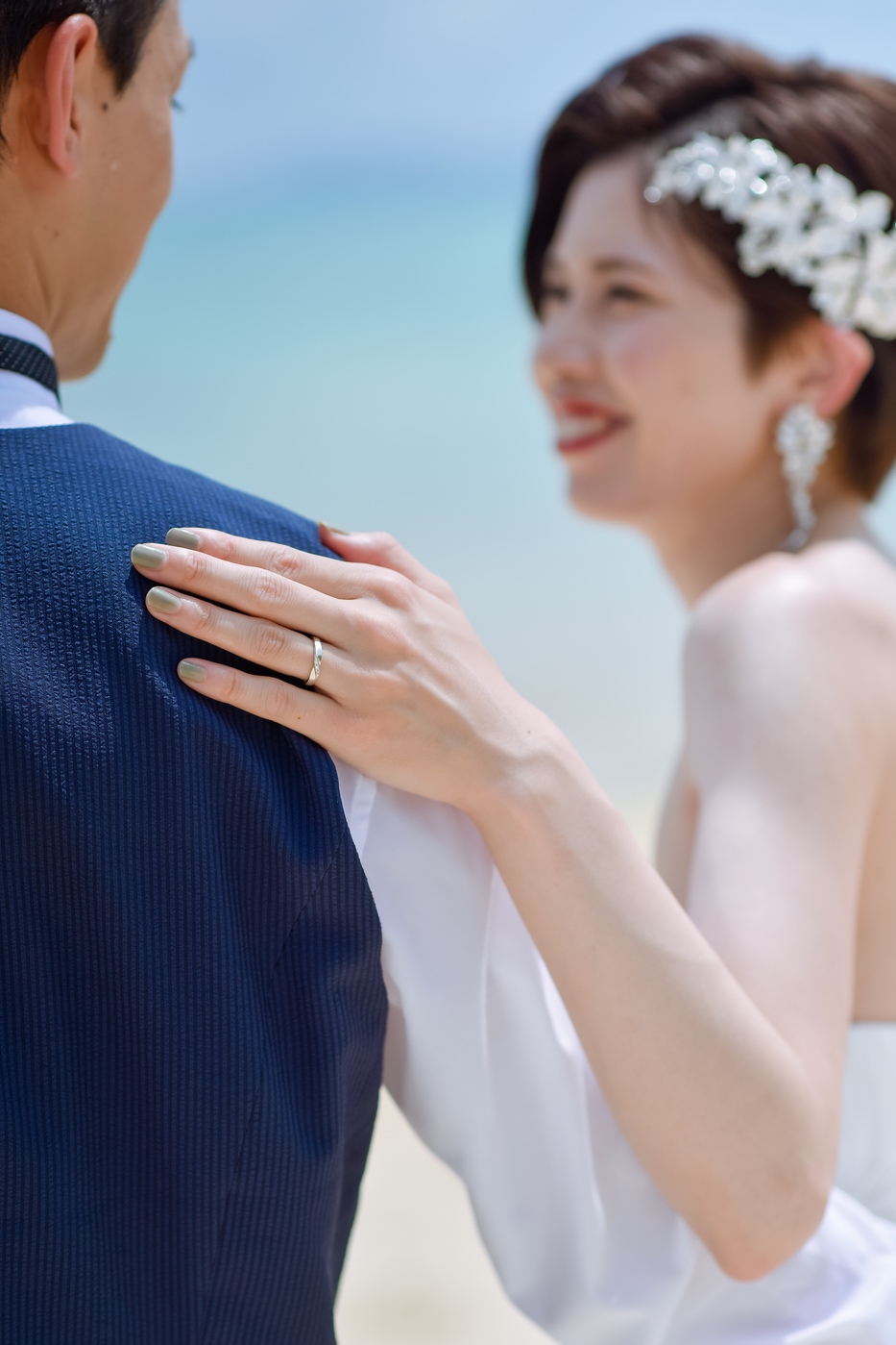 仲良しのお二人の手元