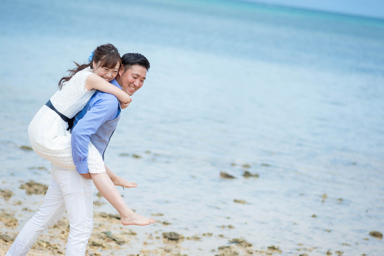 おんぶショットも撮影!