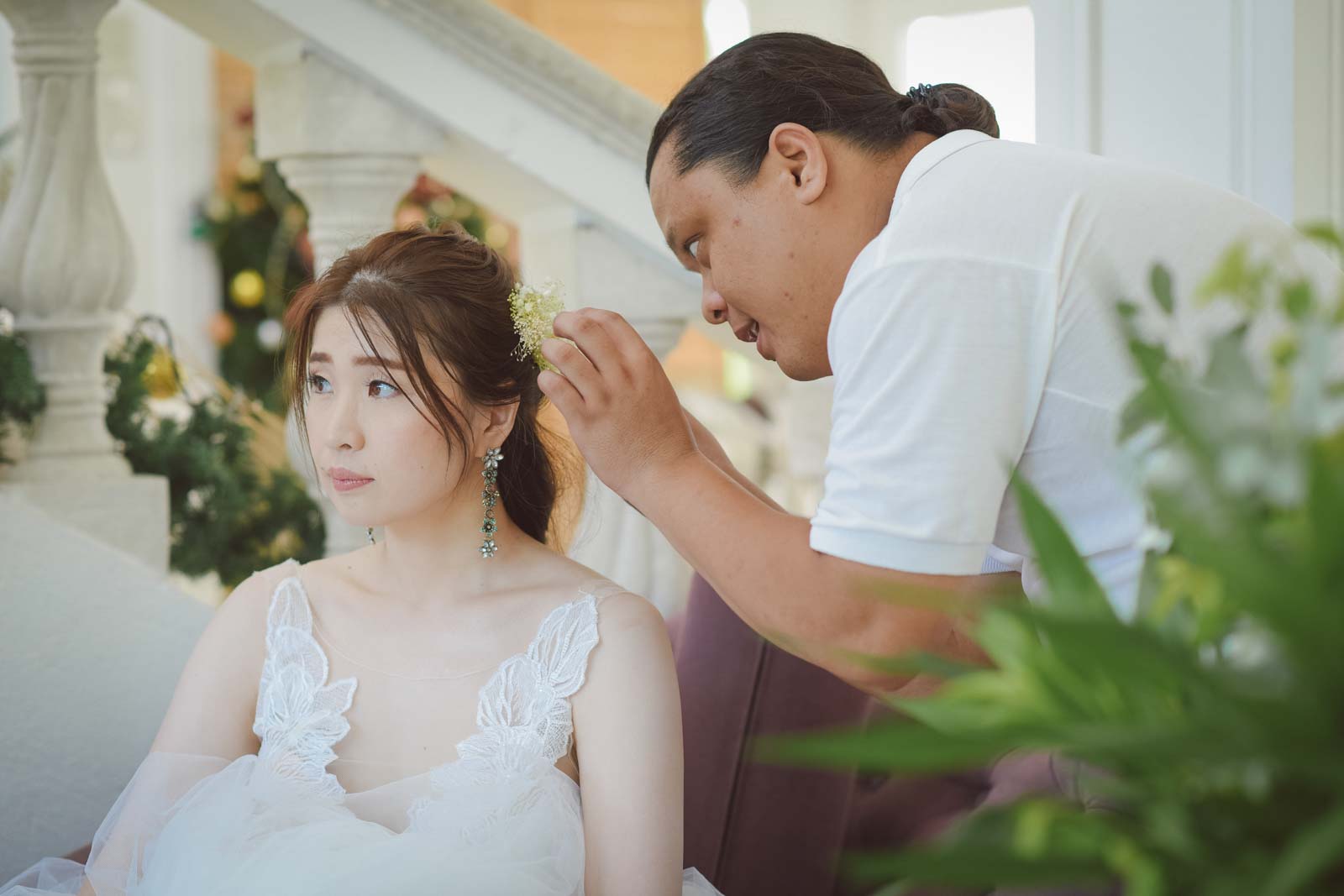 スタイリストによるヘアセット