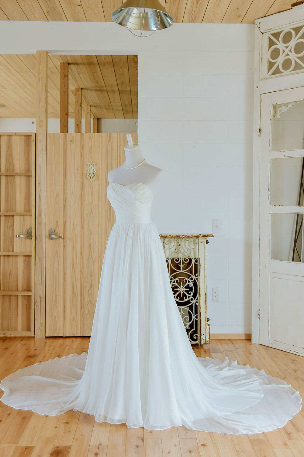 ハートカット Aラインドレス