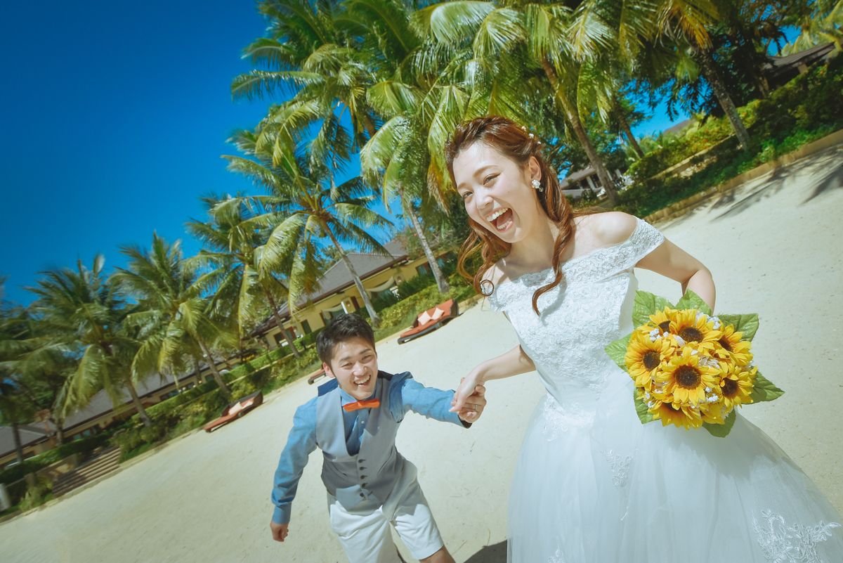 花嫁がエスコート