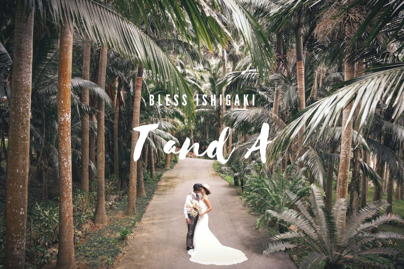 八重山ヤシで大人のフォトウェディング T&A様