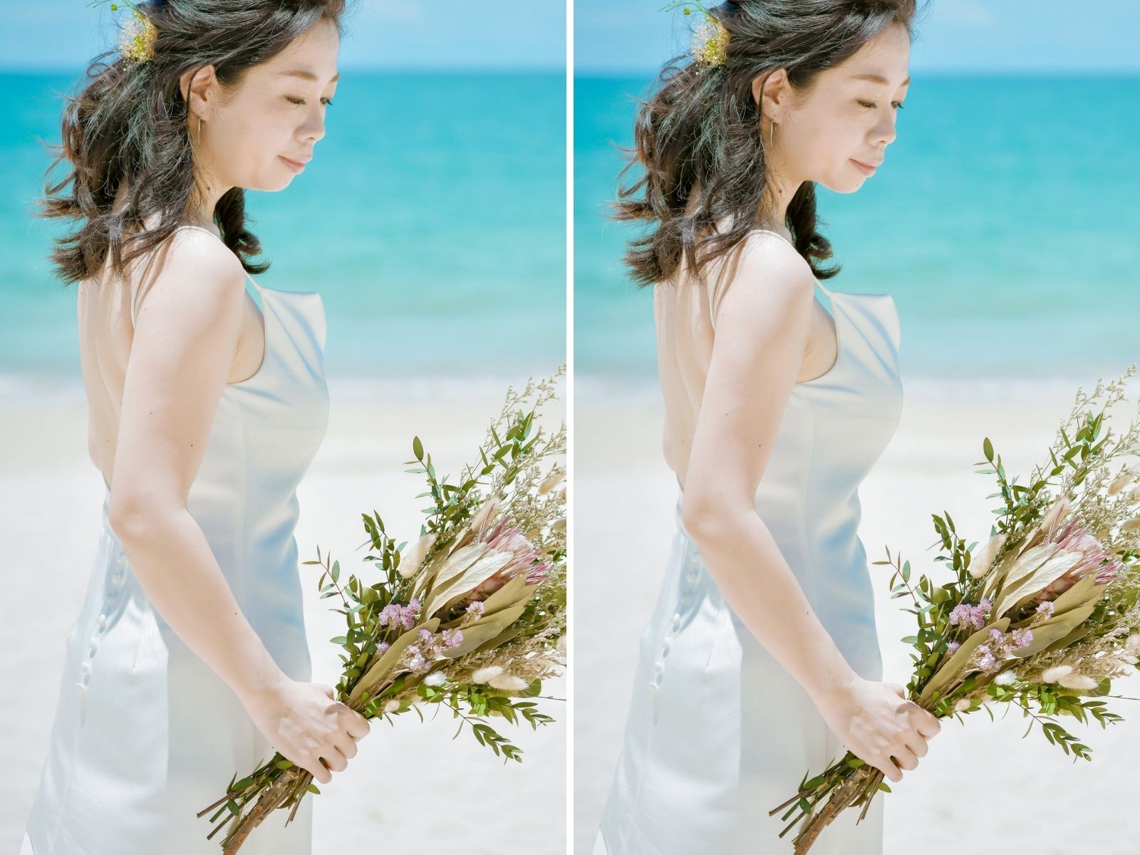 花嫁さんの体型補正比較